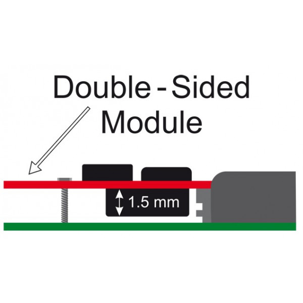 DeLOCK 2x 67-pin M.2 key B - 2x SATA 7-pin nätverkskort/adapters Intern