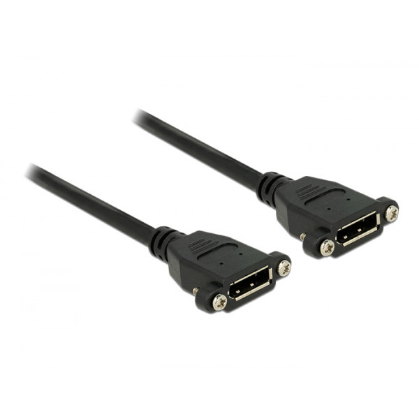 DeLOCK 0.5m F-F DisplayPort Svart