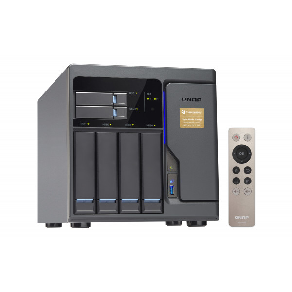 NAS - QNAP TVS-682T-i3-8G med 10xGigabit Ethernet