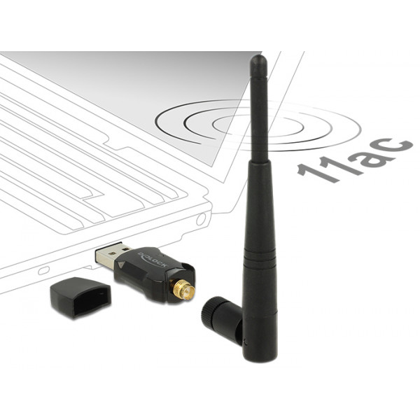 DeLOCK 12462 WLAN 433Mbit/s nätverkskort