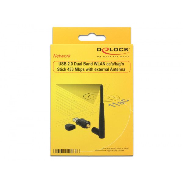 DeLOCK 12462 WLAN 433Mbit/s nätverkskort