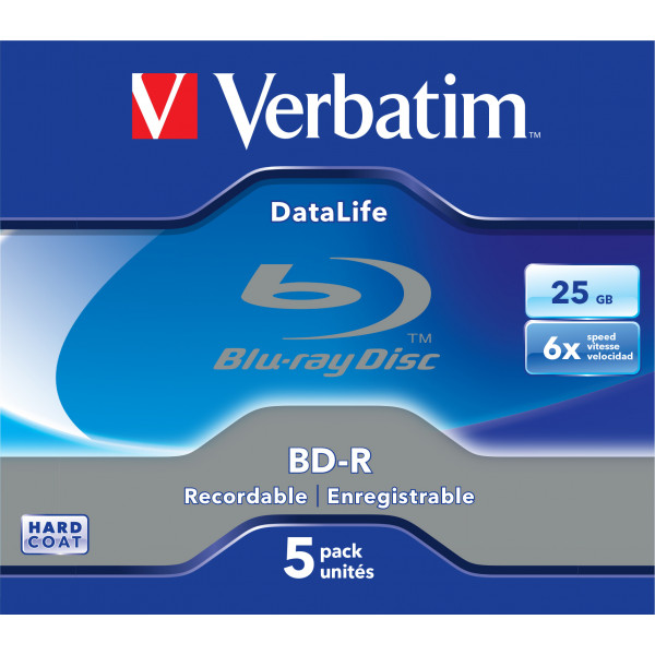 Verbatim DataLife 6x BD-R 25GB 5styck