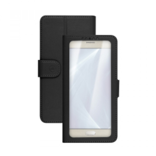Celly Unica View mobiltelefonfodral 11,4 cm (4.5") Folio Svart