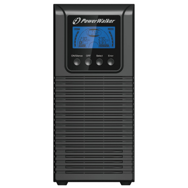 PowerWalker VFI 1000 TGS Dubbelkonvertering (Online) 1000VA 3AC-utgångar strömskydd (UPS)