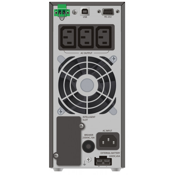 PowerWalker VFI 1000 TGS Dubbelkonvertering (Online) 1000VA 3AC-utgångar strömskydd (UPS)