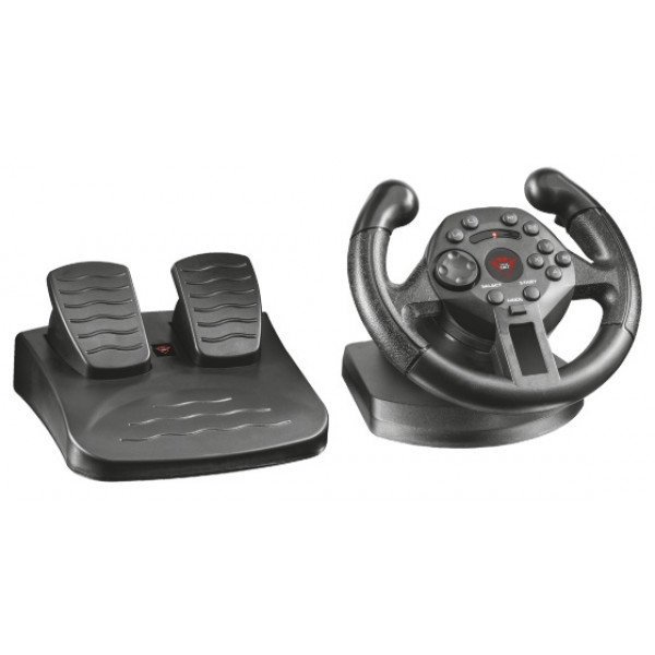 Trust GXT 570 Ratt + Pedaler PC, Playstation 3 Svart