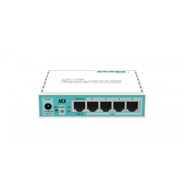 Mikrotik RB750GR3 kabelansluten router Nätverksansluten (Ethernet) Turkos, Vit