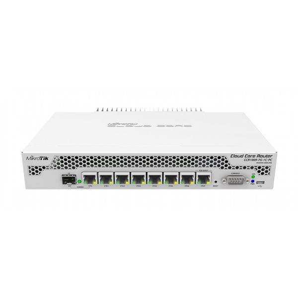 Mikrotik CCR1009-7G-1C-PC kabelansluten router Nätverksansluten (Ethernet) Vit