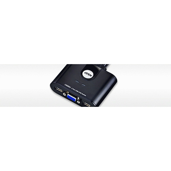 Aten CS22U KVM-switchar Svart