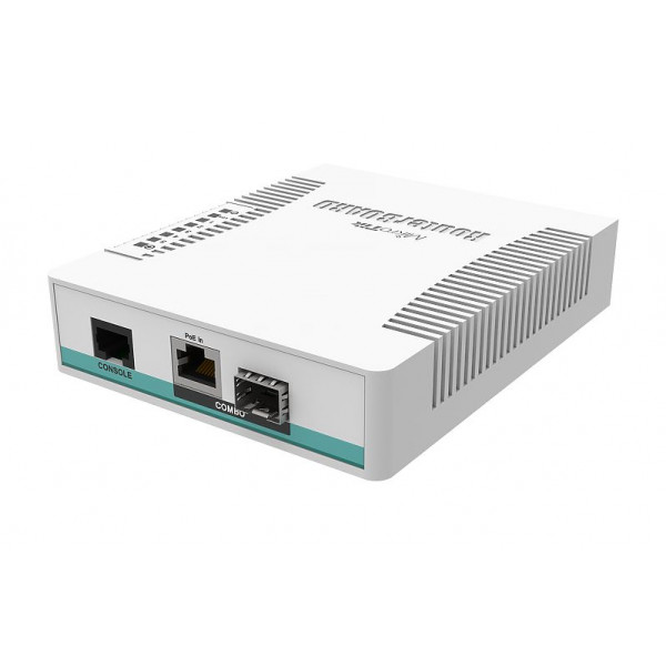 Mikrotik CRS106-1C-5S nätverksswitchar Gigabit Ethernet (10/100/1000) Vit Strömförsörjning via Ethernet (PoE) stöd