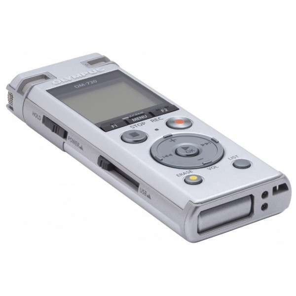 Olympus DM-720 diktafoner Inbyggt minne och flashminne Silver