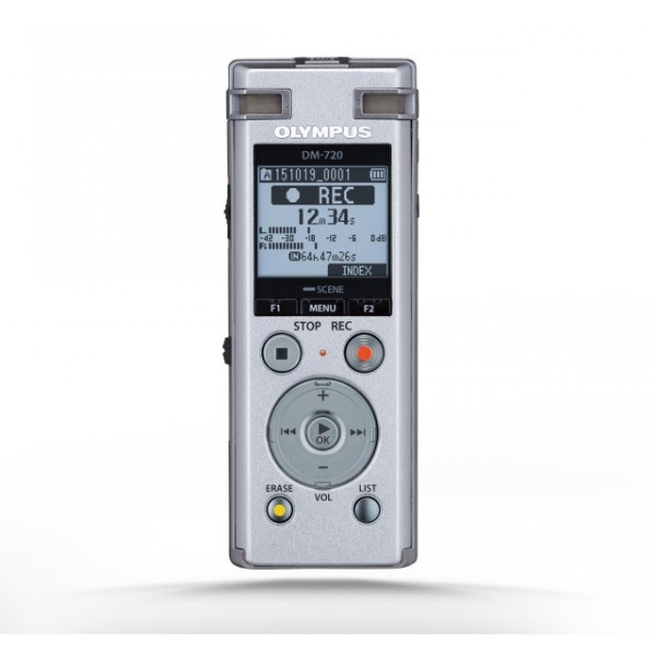Olympus DM-720 diktafoner Inbyggt minne och flashminne Silver