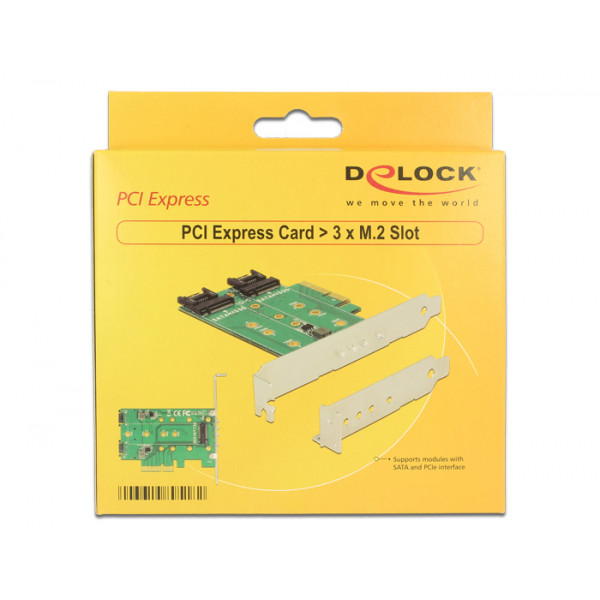 DeLOCK 89518 Intern M.2,SATA nätverkskort/adapters