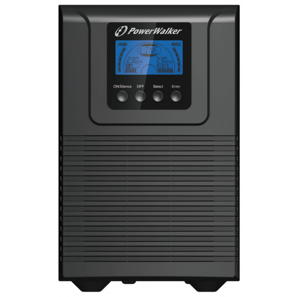 PowerWalker VFI 1000 TGB Dubbelkonvertering (Online) 1000VA 4AC-utgångar strömskydd (UPS)