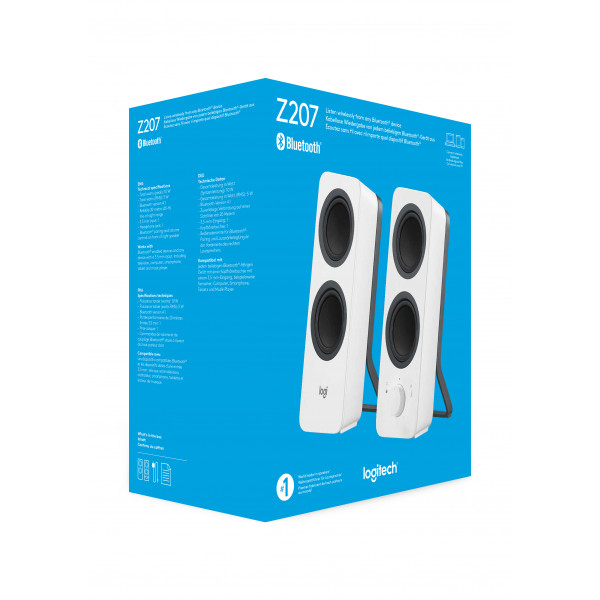 Logitech Z207 högtalare 10 W Vit