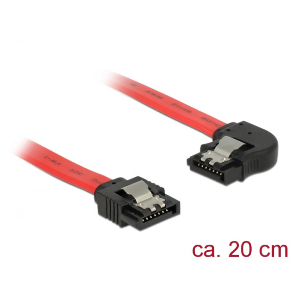 DeLOCK 83962 0.2m SATA 7-pin SATA 7-pin Röd SATA-kablar