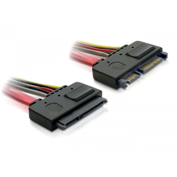 DeLOCK SATA Cable 0.2m SATA-kablar 0,2 m Röd