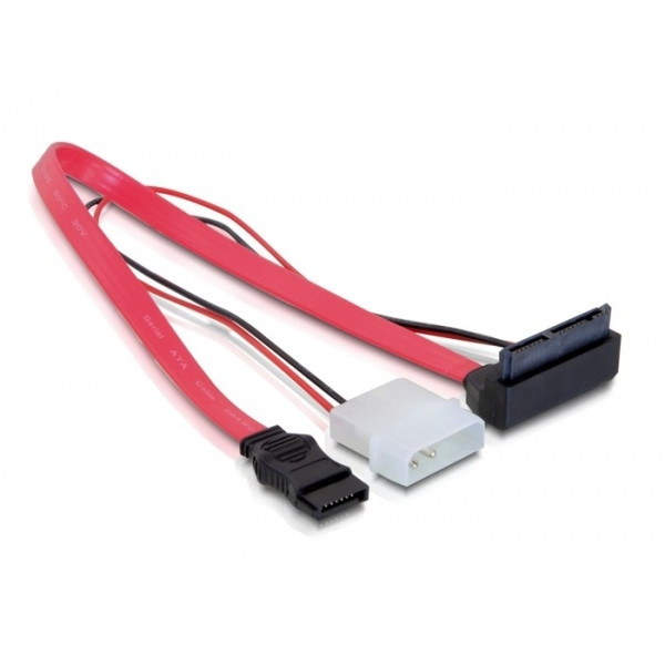 DeLOCK SATA Cable Micro 0.3m SATA-kablar 0,3 m Röd