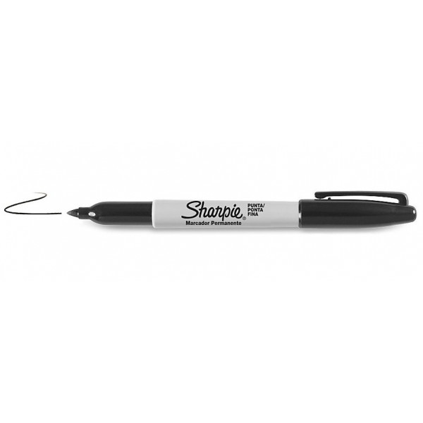 Sharpie Fine Point markeringspennor Svart Fin spets