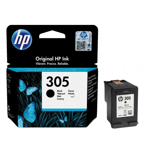HP 305 Svart (Original) 3YM61AE