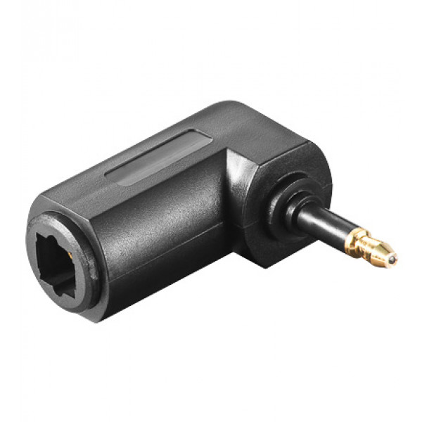 Audioadapter Toslink ho - Miniplug ha vinklad (POF