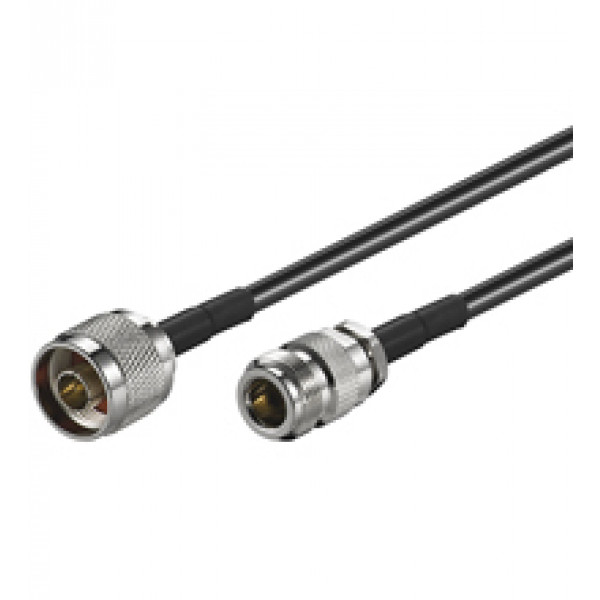Goobay N FM 200 - 2.0m koaxialkablar N-Male N-Female 2 m Svart