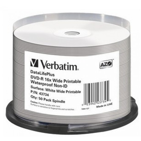 Verbatim DataLifePlus 4.7GB DVD-R 50styck