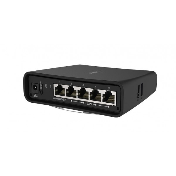 Mikrotik hAP ac² access-punkter för trådlösa nätverk Strömförsörjning via Ethernet (PoE) stöd Svart