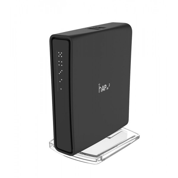 Mikrotik hAP ac² access-punkter för trådlösa nätverk Strömförsörjning via Ethernet (PoE) stöd Svart