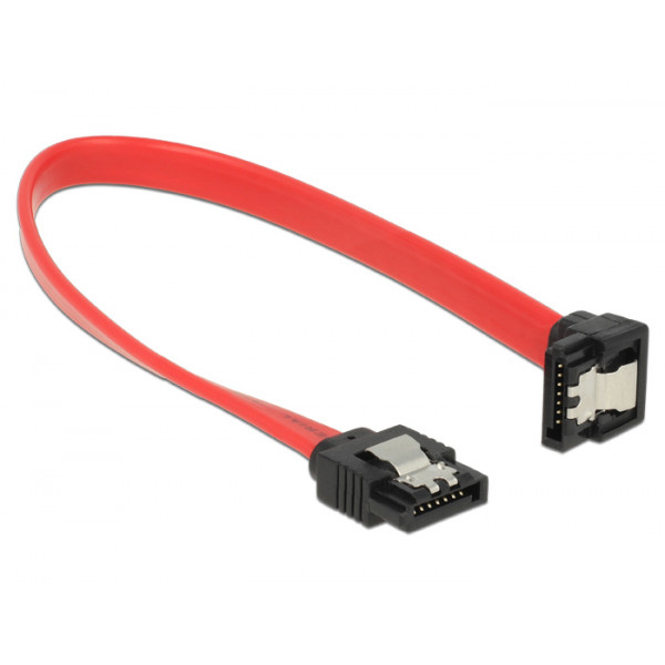 DeLOCK 83977 0.2m SATA 7-pin SATA 7-pin Svart, Röd SATA-kablar