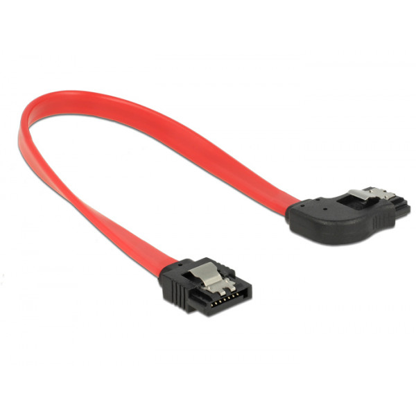 DeLOCK 83967 0.2m SATA 7-pin SATA 7-pin Svart, Röd SATA-kablar