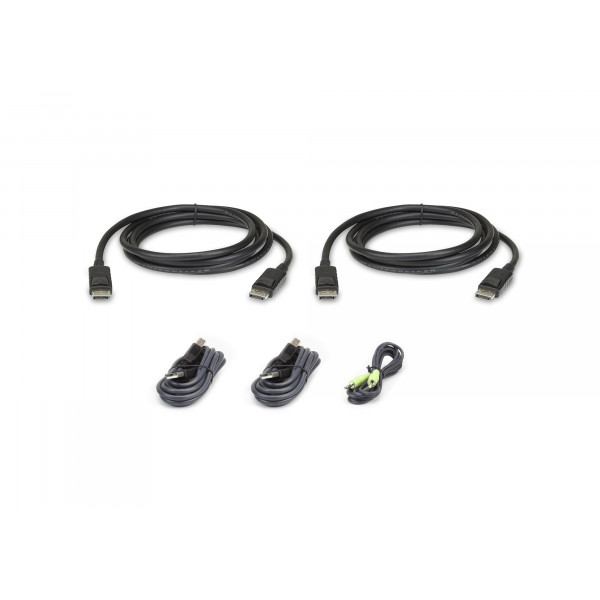 Aten 2L-7D02UDPX5 KVM-kablar Svart 1,8 m
