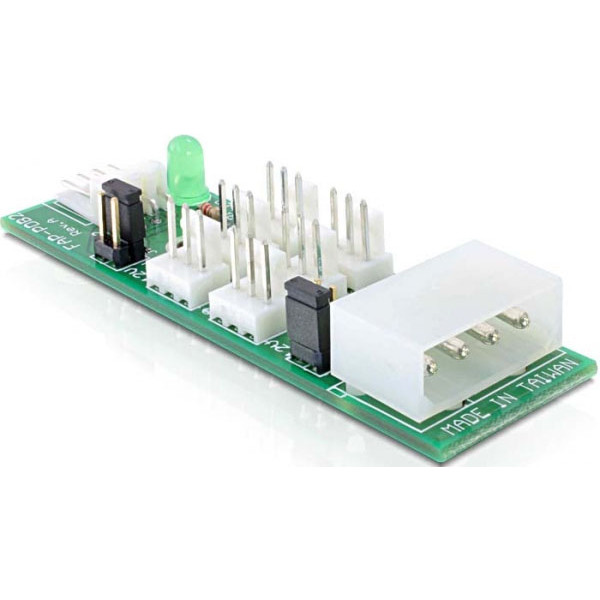 DeLOCK Distribution Board 6x fan 5V/12V nätverkskort/adapters