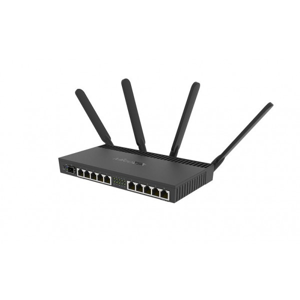 Mikrotik RB4011iGS+5HacQ2HnD-IN trådlös router Dual-band (2,4 GHz / 5 GHz) Gigabit Ethernet Svart
