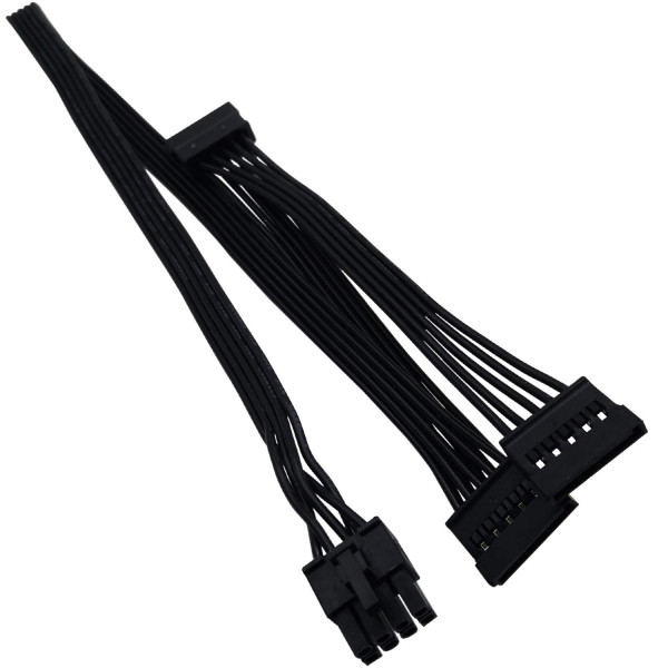 Strömkabel 8 pin - 3 x SATA (ha-ho) PSU Modular PSU-8-3SATA