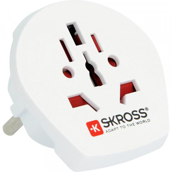 Skross 1.500211-E reseadaptrar Universal Typ C (Europlug) Vit
