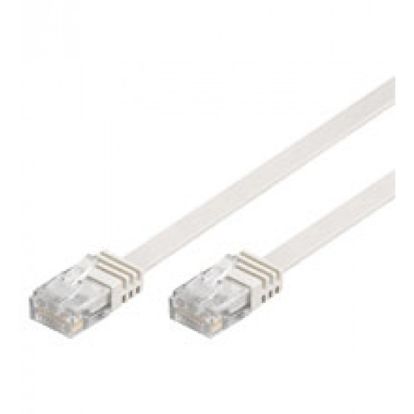Goobay 1m RJ-45 Cat6 Cable Vit nätverkskablar
