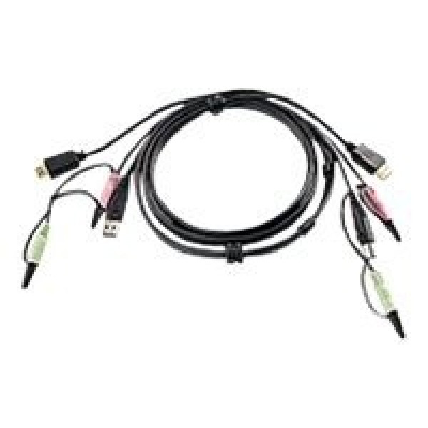 Aten 2L-7D02UH KVM-kablar Svart 1,8 m