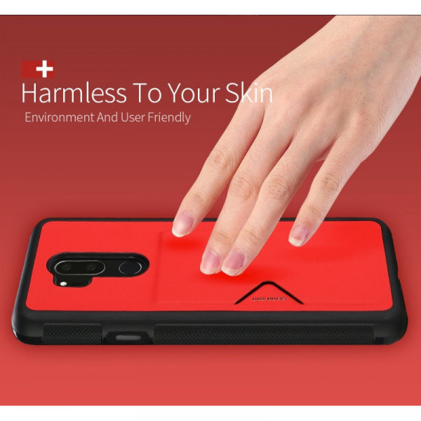 Skal - iPhone XS MAX - Röd Kortplats Dux Ducis 6934913084281