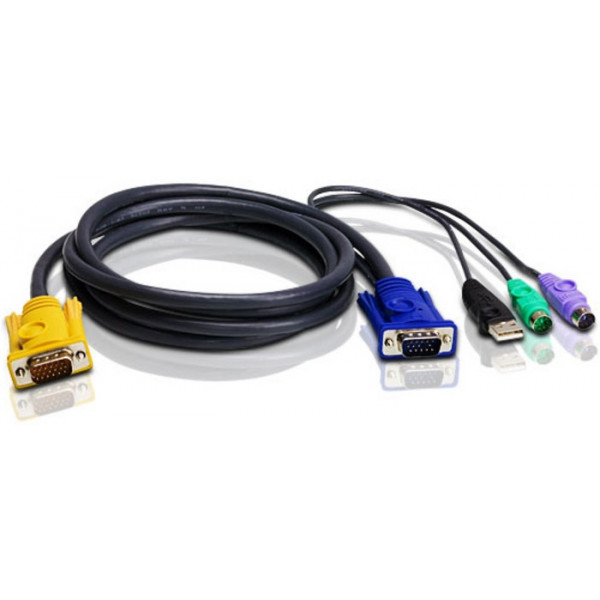 Aten 2L-5303UP KVM-kablar Svart 3 m