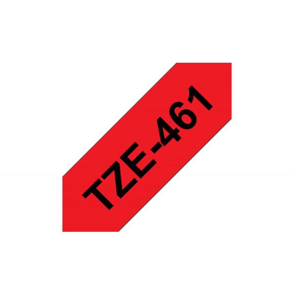 Brother TZe-461 etikett-tejp Svart på rött