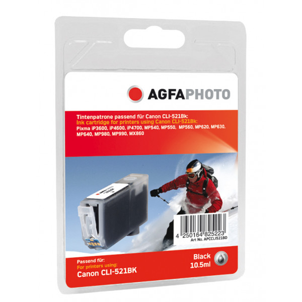 AgfaPhoto APCCLI521BD bläckpatroner Svart