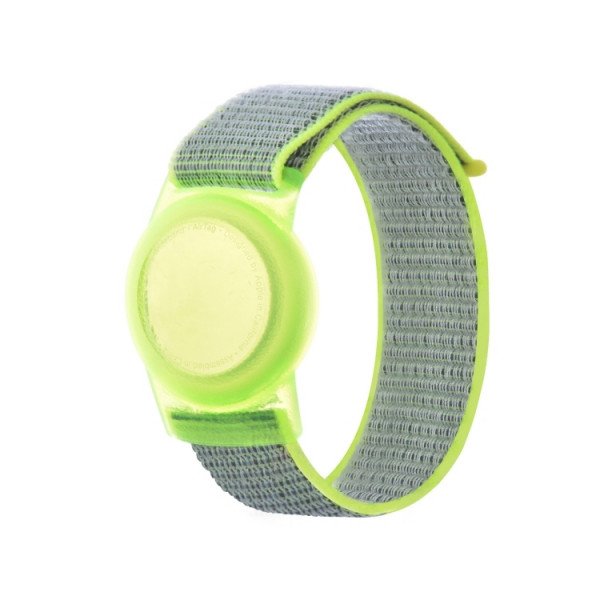 AirTag Armband 170mm med skyddskal grön
