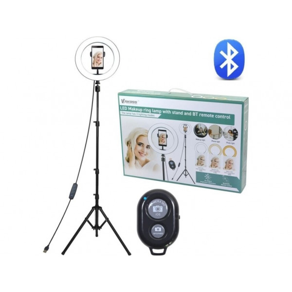 Hållare Tripod Stativ med LED Lampa för mobil BT
