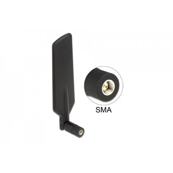 Antenn 4G, SMA kontakt för 4G Router svart 17/15cm