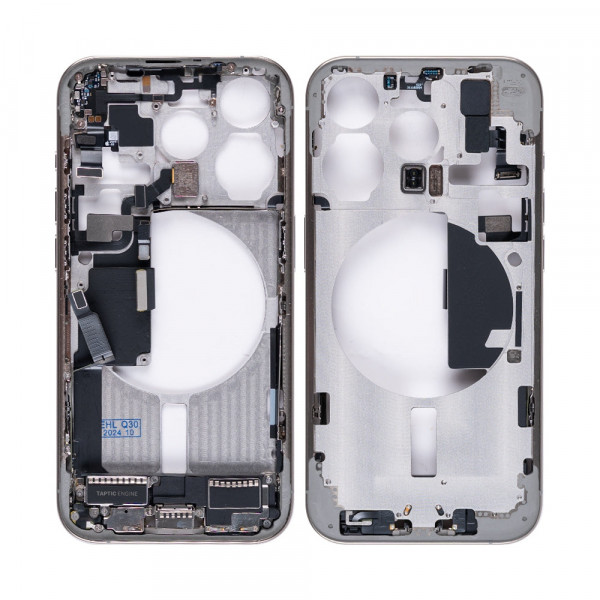 Baksida iPhone 15 PRO med ram - Natural Titanium