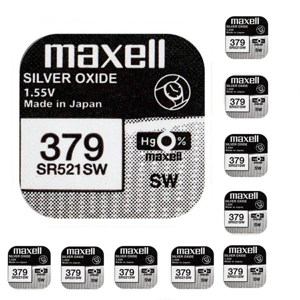 Maxell Japanskt knappcellsbatteri 379 SR521SW 521 SR63 V379 D379 G0