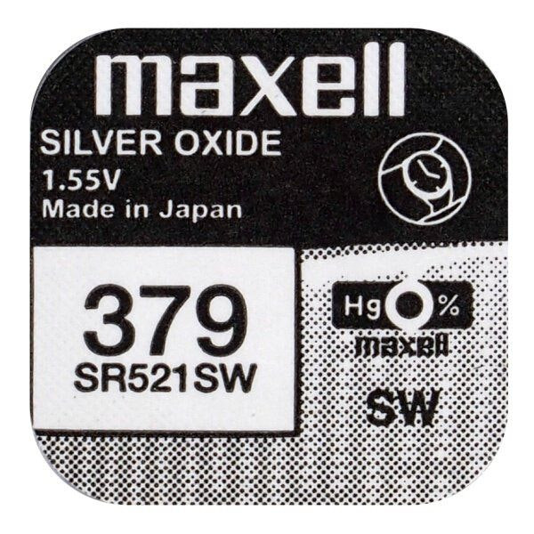 Maxell Japanskt knappcellsbatteri 379 SR521SW 521 SR63 V379 D379 G0