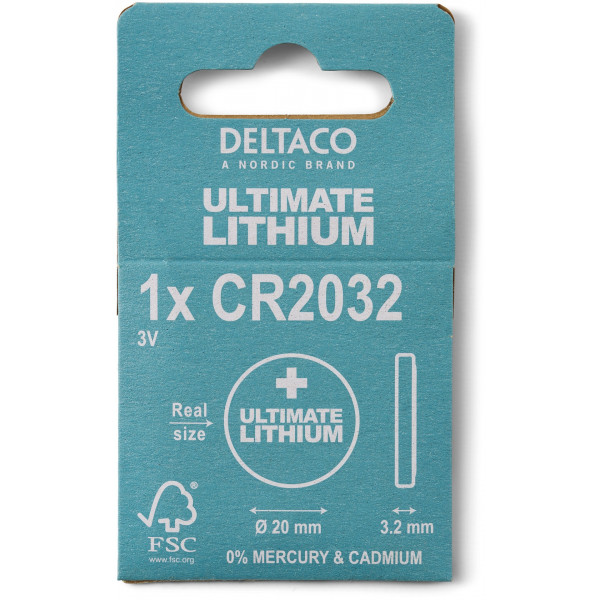 Batteri CR2032 - Knappcellsbatteri Lithium 3V
