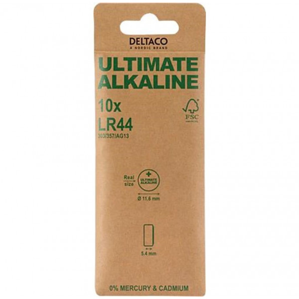 Batteri LR44/L1154/A76/PX76A/RW82/AG13/357